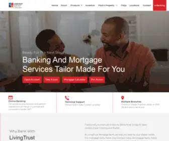 Livingtrustng.com(Living Trust Mortgage Bank) Screenshot