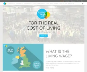 Livingwage.org.uk(For the real cost of living) Screenshot
