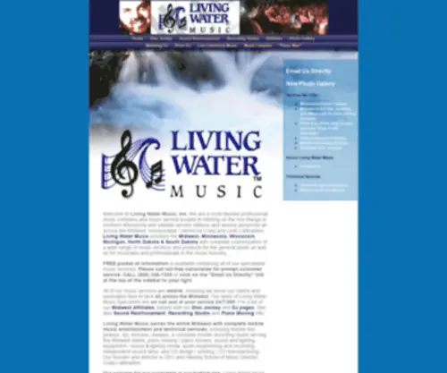 Livingwatermusic.com(Living Water Music) Screenshot