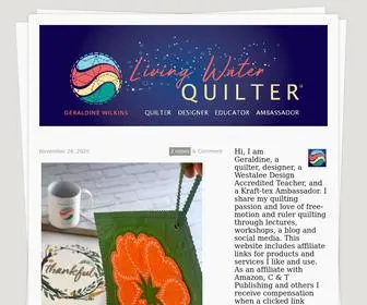 Livingwaterquilter.com(Living Water Quilter) Screenshot