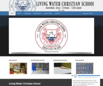 Livingwaterschool.org(Excellence in Life) Screenshot