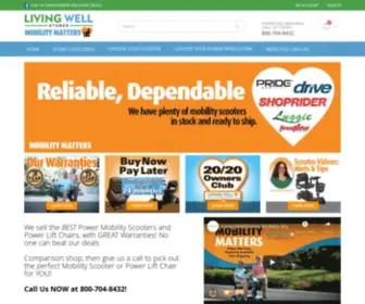 Livingwellstores.com(Living Well Stores Sells the Best Power Mobility Scooters) Screenshot