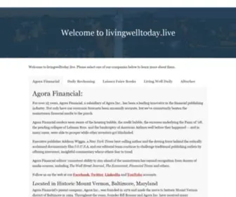 Livingwelltoday.live(Daily Reckoning) Screenshot