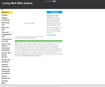 Livingwellwithautism.com(Living well with autism) Screenshot