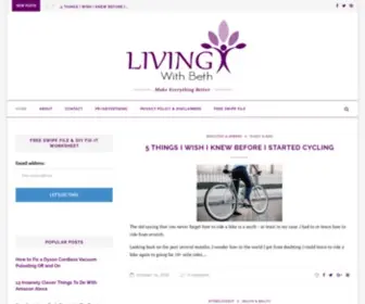 Livingwithbeth.com(Make Everything Better) Screenshot