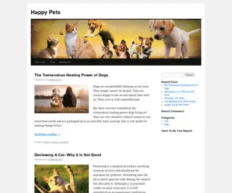 Livingwithdogscatstogether.com(Happy Pets) Screenshot