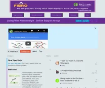 Livingwithfibro.org(Living with Fibromyalgia Patients Support Community) Screenshot