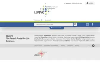 Livivo.de(The Search Portal for Life Sciences) Screenshot