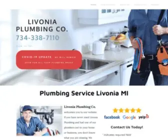 Livoniaplumbingco.com(Plumber Livonia MI) Screenshot