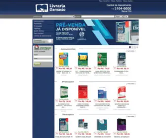 Livrariadamasio.com.br(Damásio) Screenshot