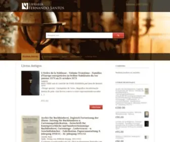 Livrariafernandosantos.com(Livraria Alfarrabista Fernando Santos) Screenshot