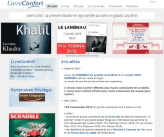 Livreconfort.com(Grand caractère) Screenshot