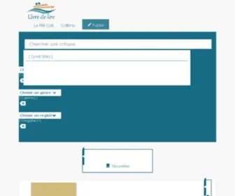 Livredelire.com(L'Ivre de Lire) Screenshot