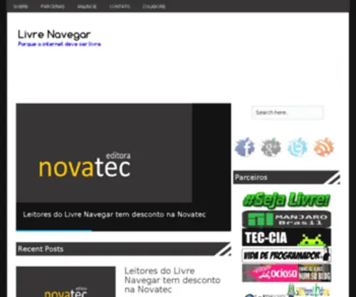 Livrenavegar.com.br(Livre Navegar) Screenshot