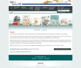 Livresouverts.qc.ca(Livres ouverts) Screenshot