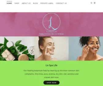 Livspalife.com(New Organic Cosmetics) Screenshot