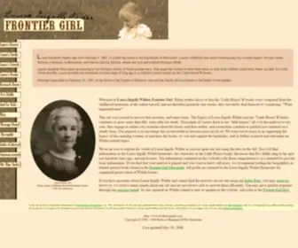 Liwfrontiergirl.com(Laura Ingalls Wilder) Screenshot