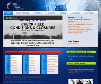 Liwsa.com(Lower Island Women's Soccer Association) Screenshot