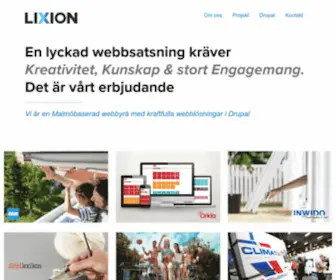 Lixion.se(Webbyrå i Malmö) Screenshot