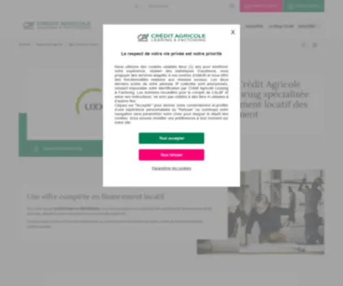 Lixxbail.fr(Lixxbail, financement des entreprises et professionnels en credit-bail et location financiere) Screenshot