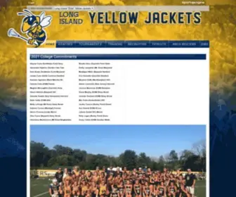 Liyellowjackets.com(Long Island "Elite" Yellow Jackets) Screenshot