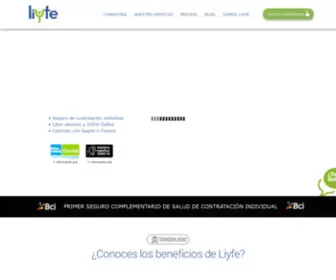 Liyfe.cl(Lyfe-Seguro complementario de salud) Screenshot