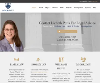 Liz-Law.com(Family Law Attorney Tampa) Screenshot