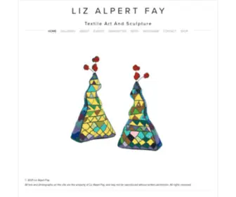 Lizalpertfay.com(Liz Alpert Fay Textile Art and Sculpture) Screenshot