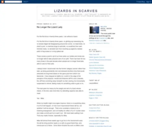 Lizards-IN-Scarves.com(Lizards in Scarves) Screenshot