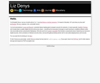 Lizdenys.com(Liz Denys) Screenshot