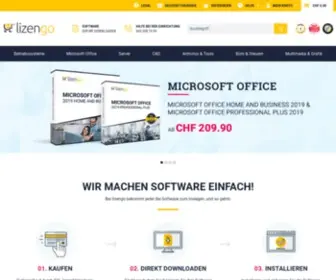 Lizengo.ch(Software online kaufen im Software Shop) Screenshot