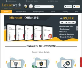 Lizenzwerk.de(Software direkt ab Werk) Screenshot