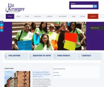 Lizkrueger.com(State Senator Liz Krueger) Screenshot