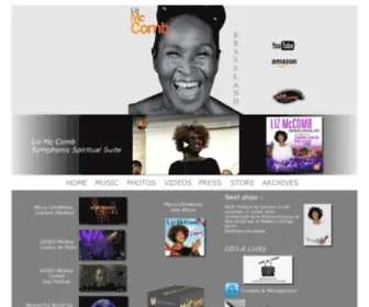 Lizmccomb.com(Liz Mc Comb Gospel Diva The official website) Screenshot