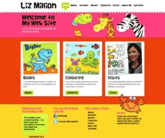 Lizmillion.com(Illustrator and Author of children's books) Screenshot