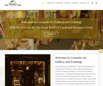 Lizzards.com(Lizzards Art Gallery and Framing) Screenshot