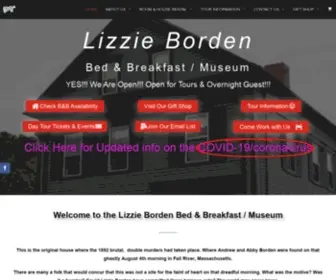 Lizzie-Borden.com(Official Lizzie Borden House) Screenshot