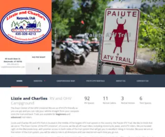 Lizzieandcharlies.com(Lizzie and Charlie's RV and ATV Park) Screenshot