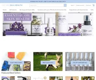 Lizzyjamesskincare.com(Lizzy James Handmade in the USA Skincare Product Store) Screenshot