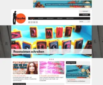 Lizzynet.de(Portal für Mädchen und junge Frauen über Bücher) Screenshot