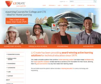 LJcreate.co.uk(Technical Education and STEM Training Equipment) Screenshot