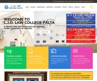 LJdlawcollege.org(LAW COLLEGE) Screenshot