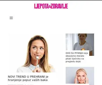 Ljepotaizdravlje.hr(Enski lifestyle portal u Hrvatskoj) Screenshot