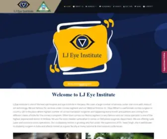 Ljeyeinstitute.org(Best eye hospital in ambala) Screenshot