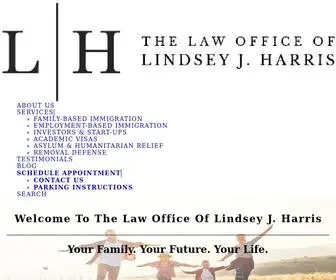 LJhlaw.com(The Law Office of Lindsey J) Screenshot