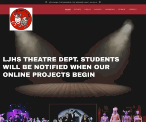 LJHStheatre.com(La Jolla High School Theatre) Screenshot