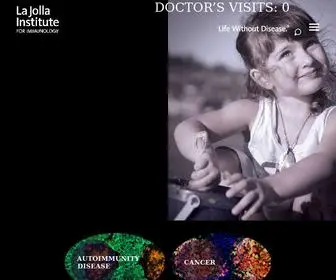 Lji.org(La Jolla Institute for Immunology) Screenshot