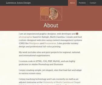 Ljonesdesign.com(Lawrence Jones Design) Screenshot