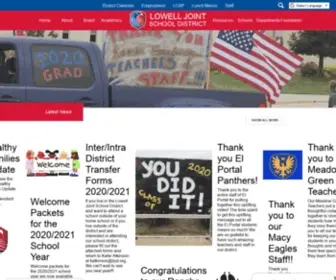 LJSD.org(Lowell Joint School District) Screenshot