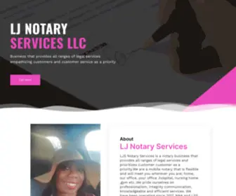 LJsnotaryservices.com(LJ Notary Services LLC) Screenshot